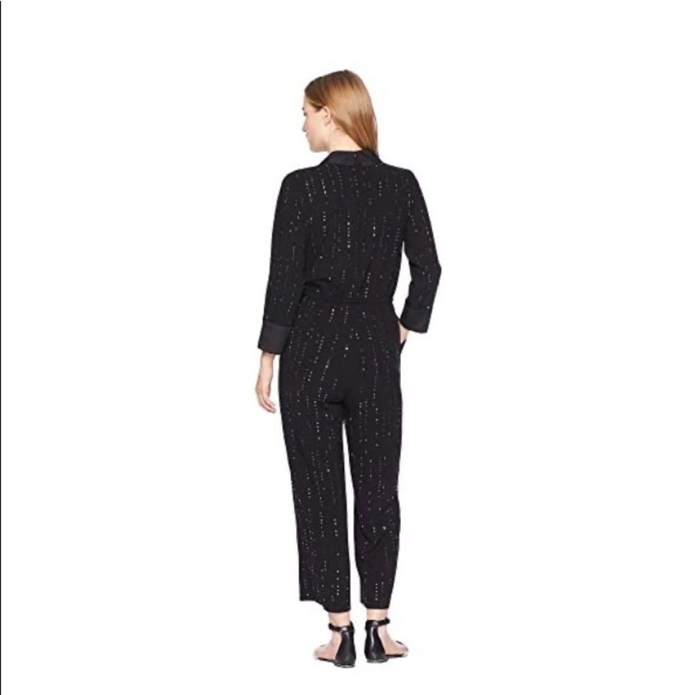 Trina Turk Celebration blk beaded jumpsuit sz 4 ๐ - Picture 5 of 11